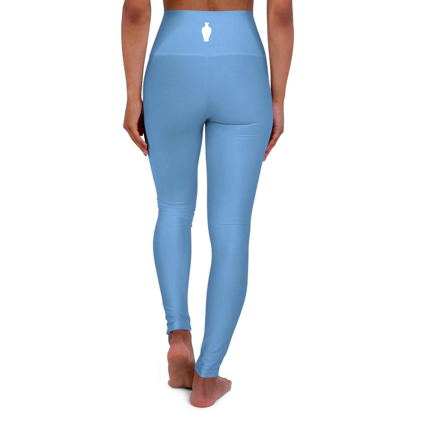 CGM High Waisted Yoga Leggings (Light Blue)