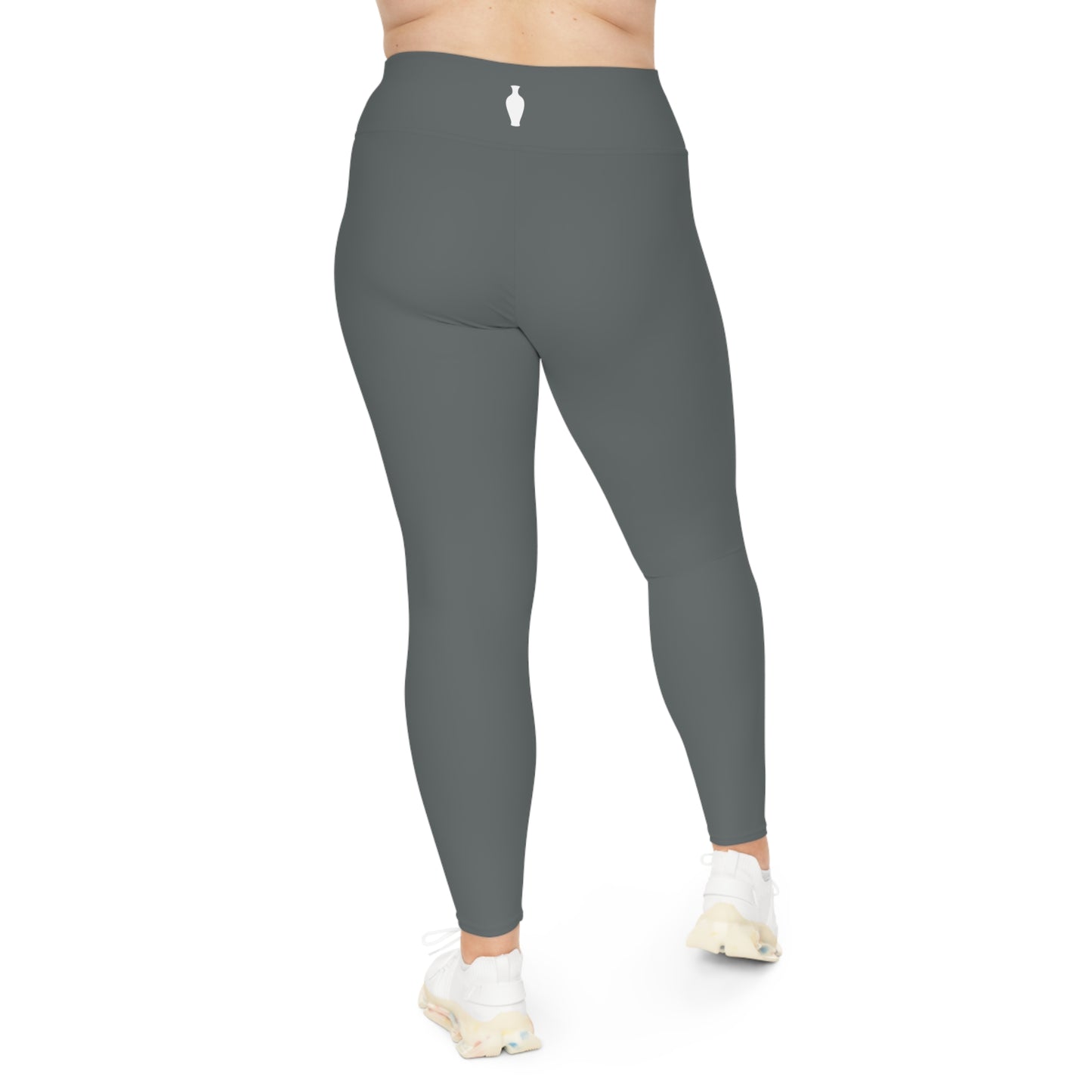CGM High Waisted Plus Size Leggings (Gray)
