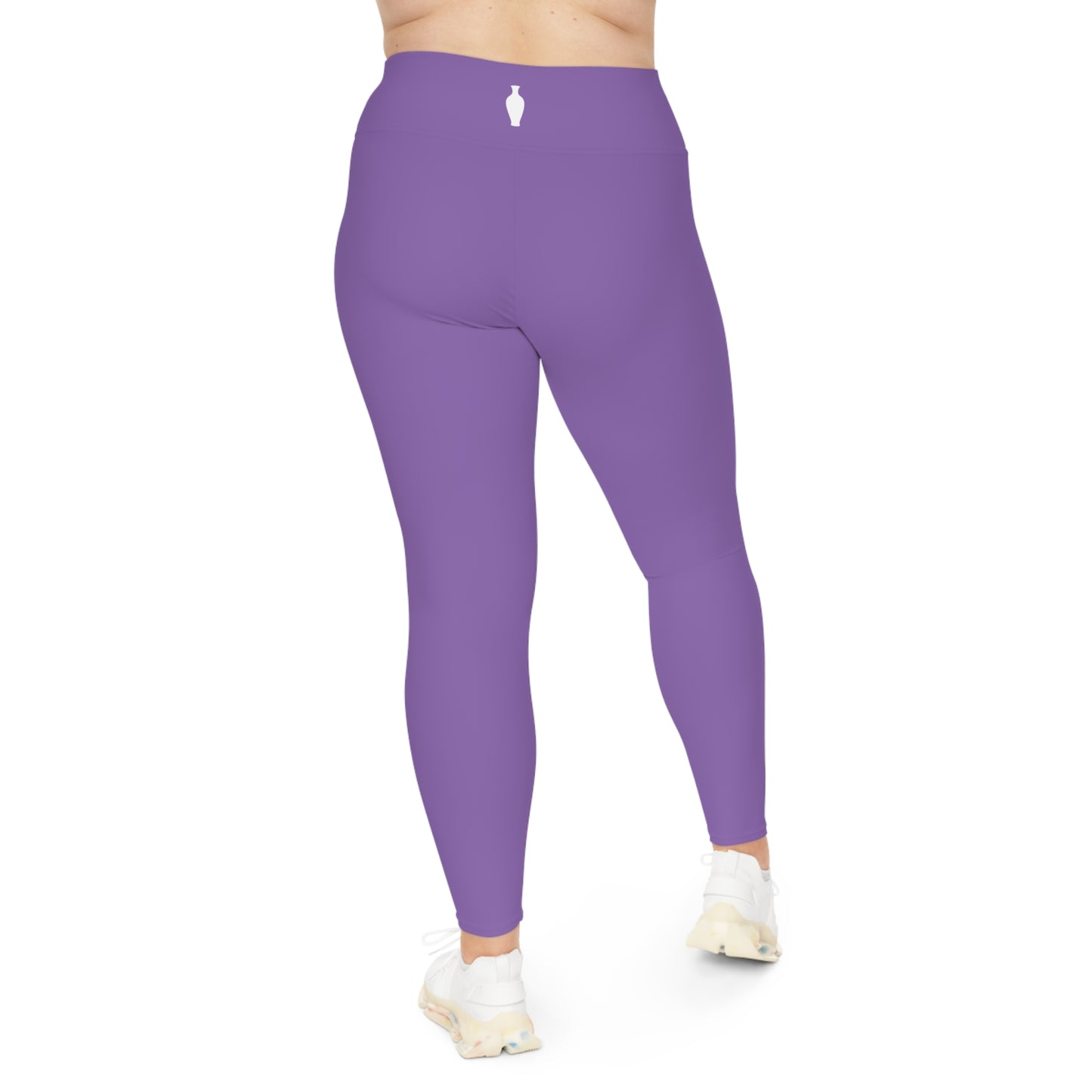 CGM High Waisted Plus Size Leggings (Light Purple)