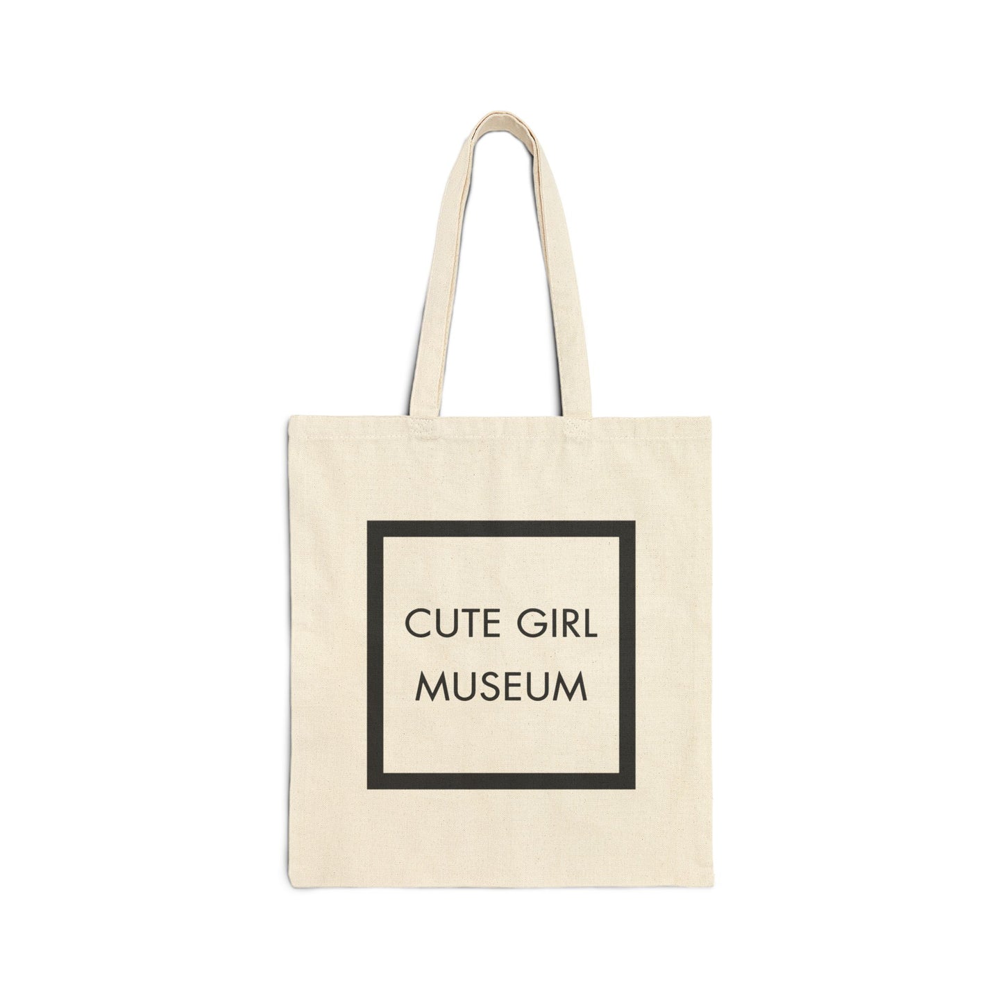 CGM Cute Girl Box Logo Canvas Tote Bag