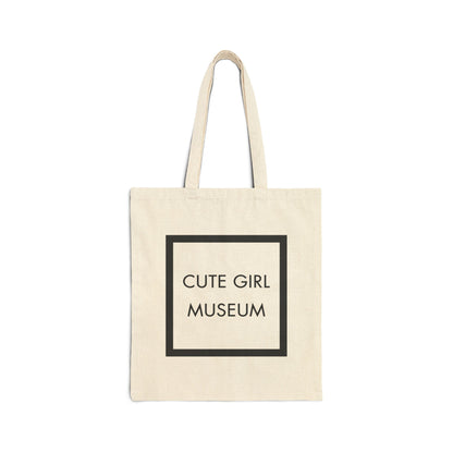 CGM Cute Girl Box Logo Canvas Tote Bag