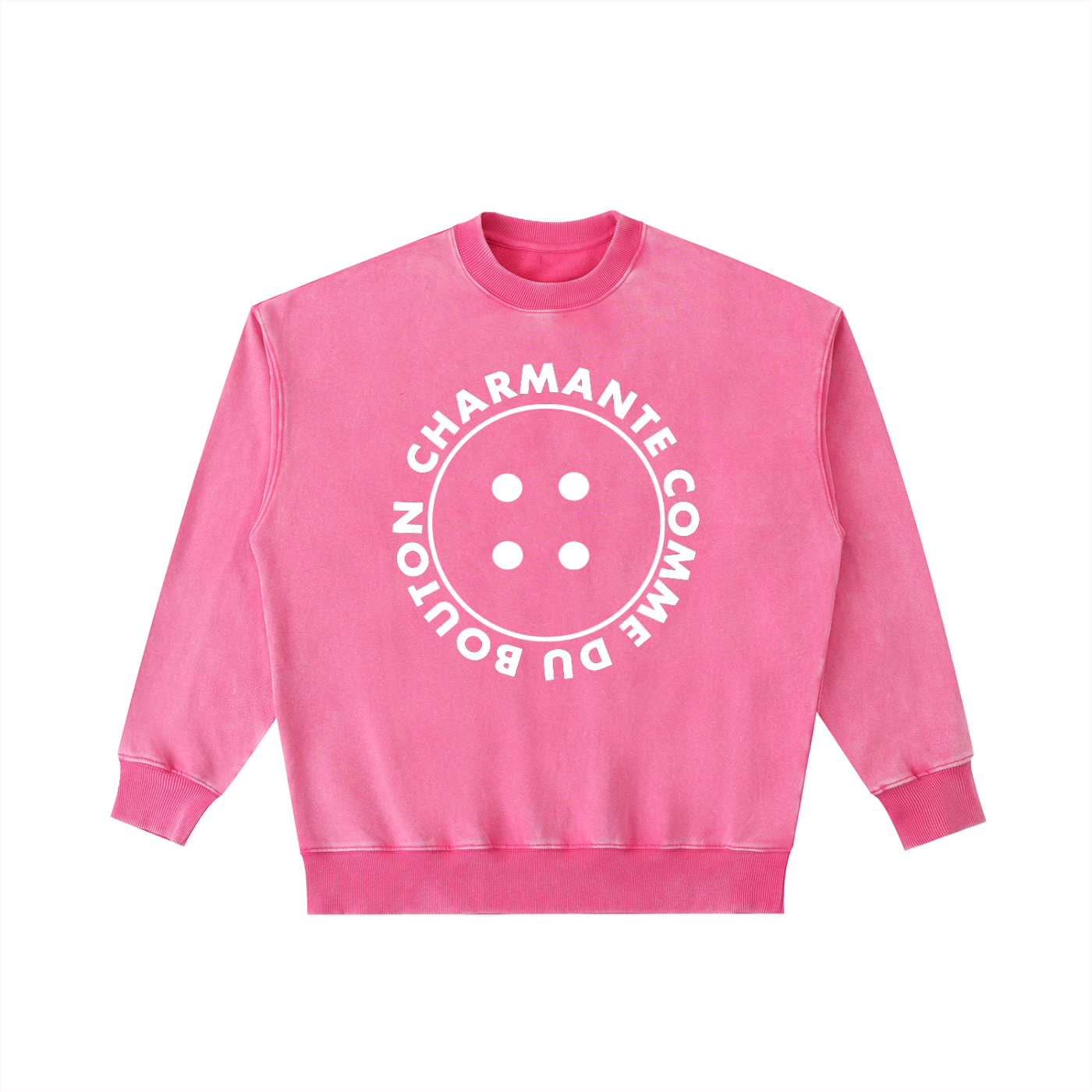 CGM Cute As A Button Vintage Wash Sweatshirt