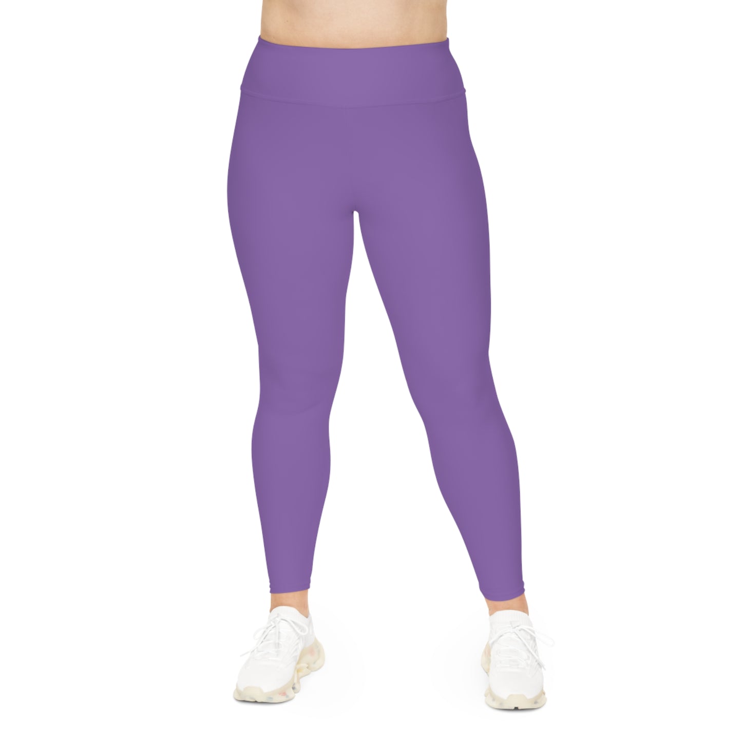 CGM High Waisted Plus Size Leggings (Light Purple)