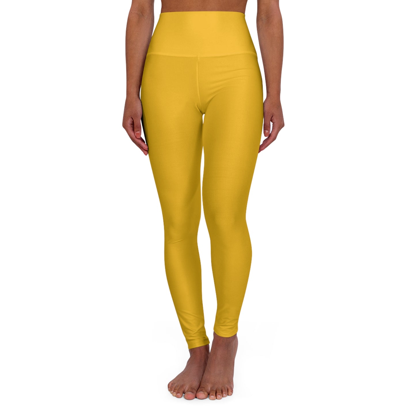CGM High Waisted Yoga Leggings (Yellow)