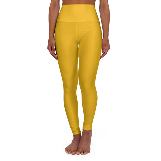 CGM High Waisted Yoga Leggings (Yellow)