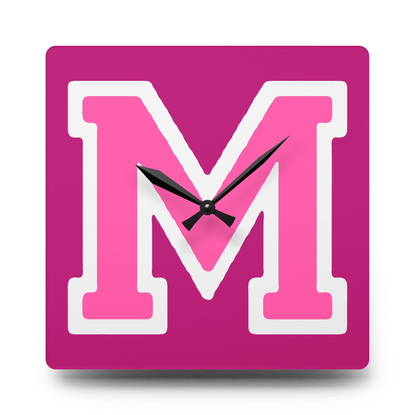 CGM Varsity M Acrylic Wall Clock