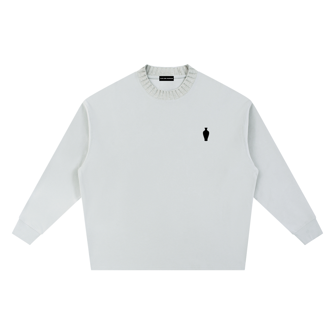 CGM Vase Knitted Neck Sweatshirt