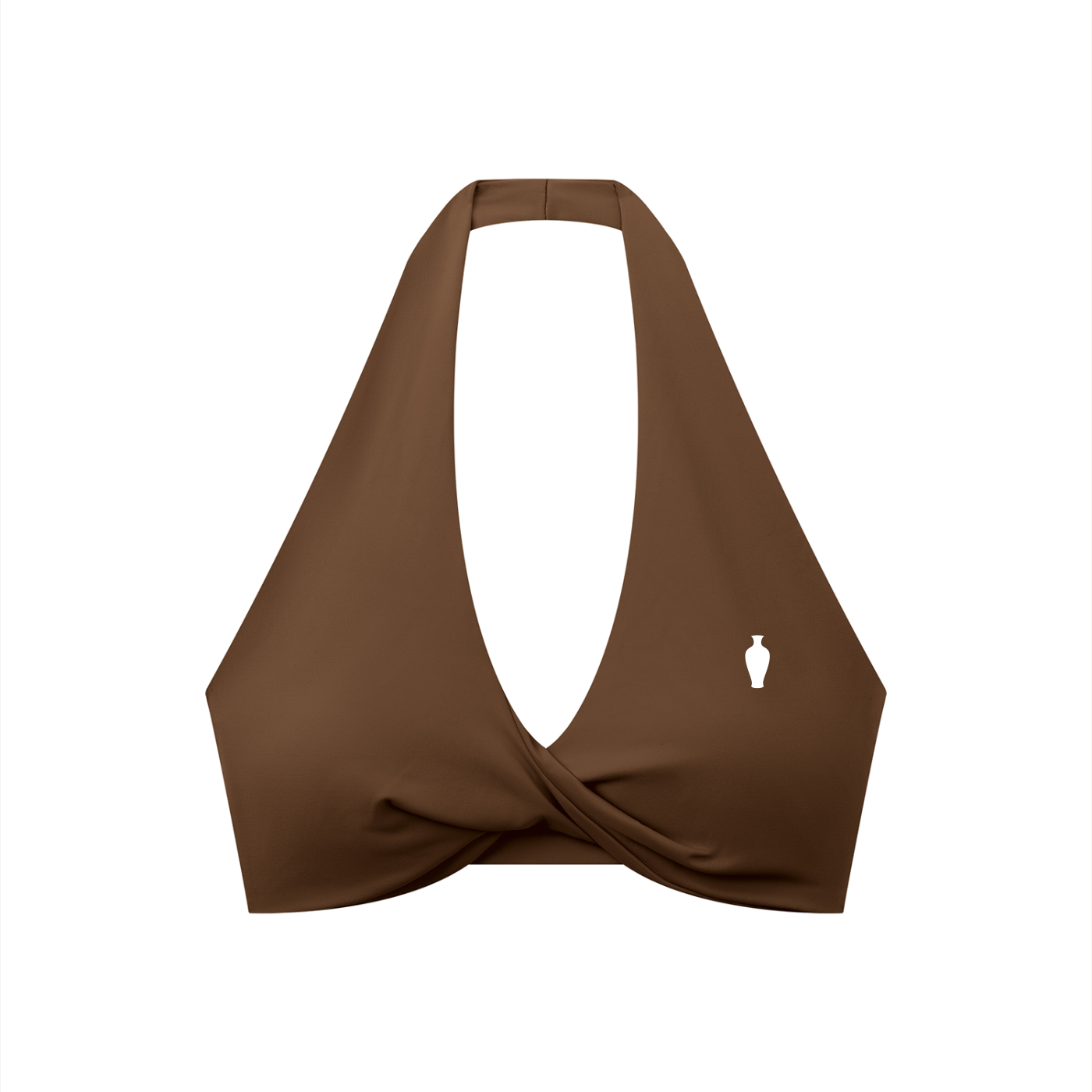 CGM Pleated Halter Sports Bra