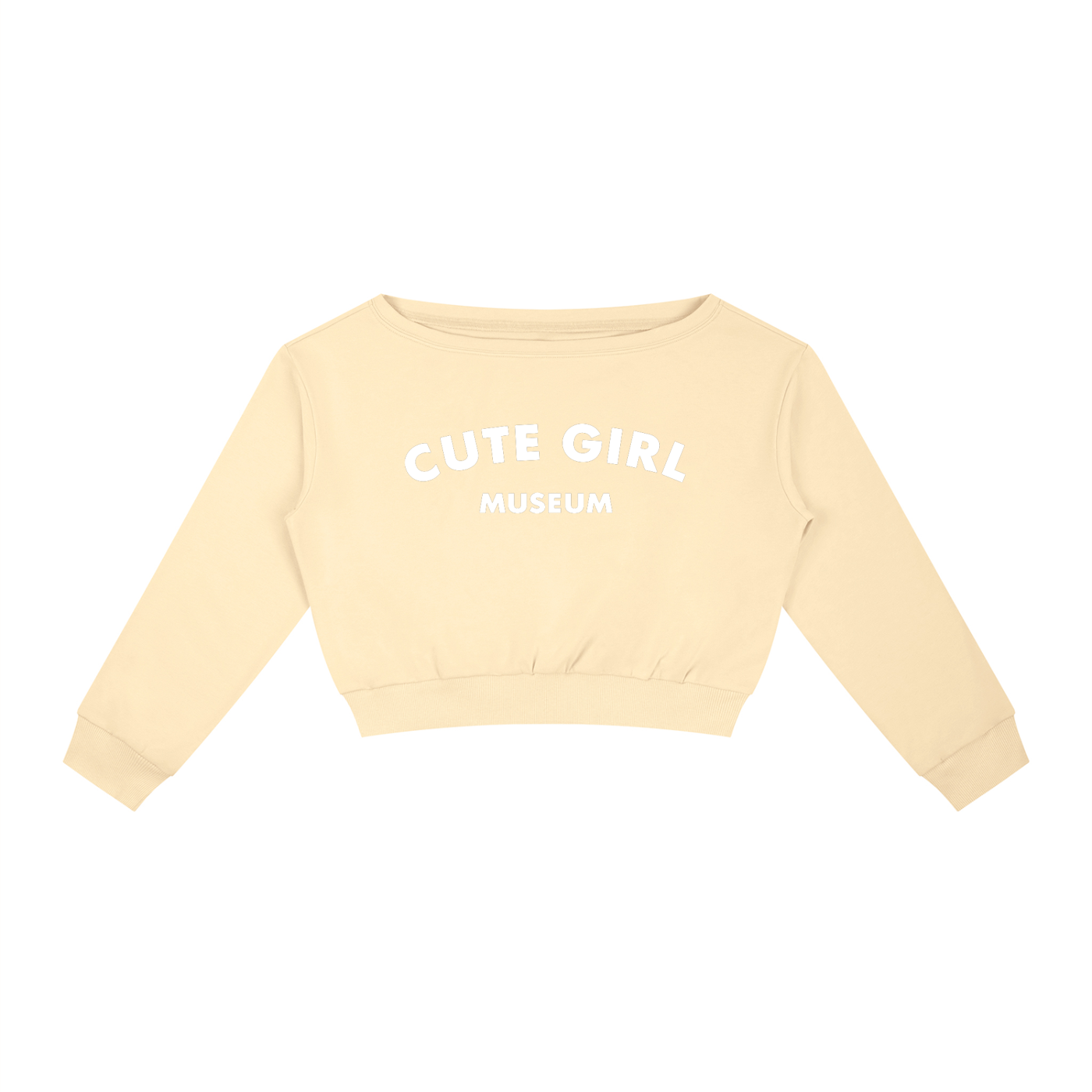 CGM Logo Off-Shoulder Sweatshirt
