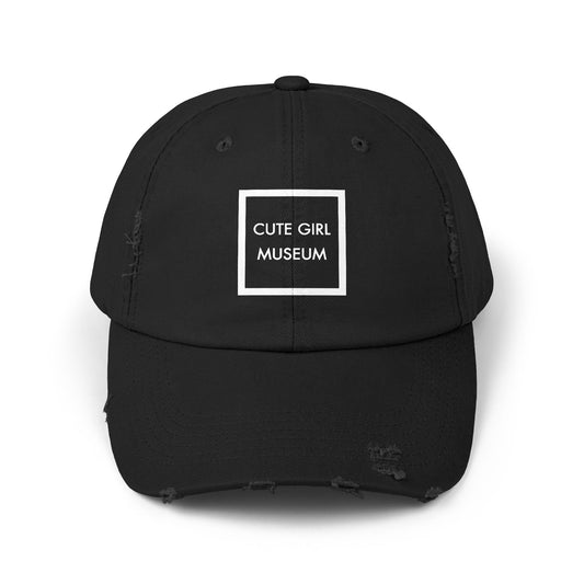 CGM Cute Girl Box Logo Distressed Cap