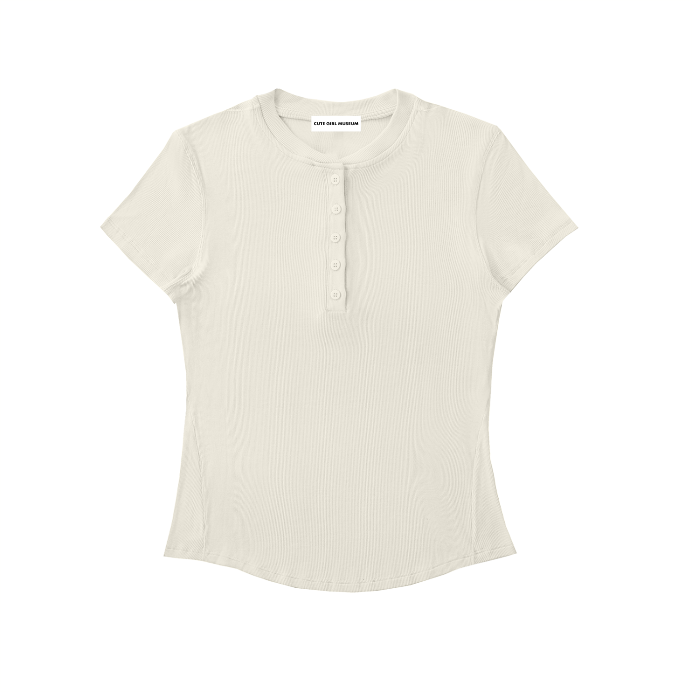 CGM Short Sleeve Contour Henley Shirt