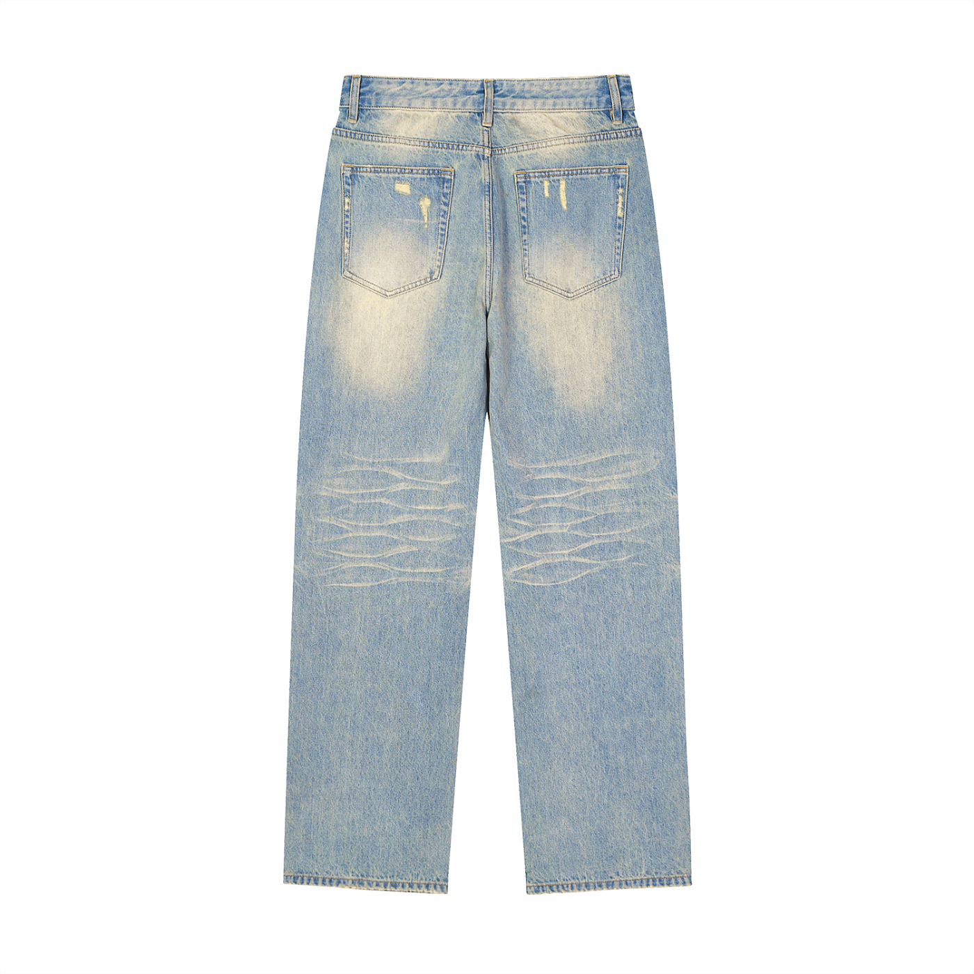 CGM Light Fade Raw Hem Jeans