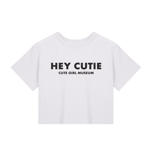 CGM Hey Cutie Baby Tee White