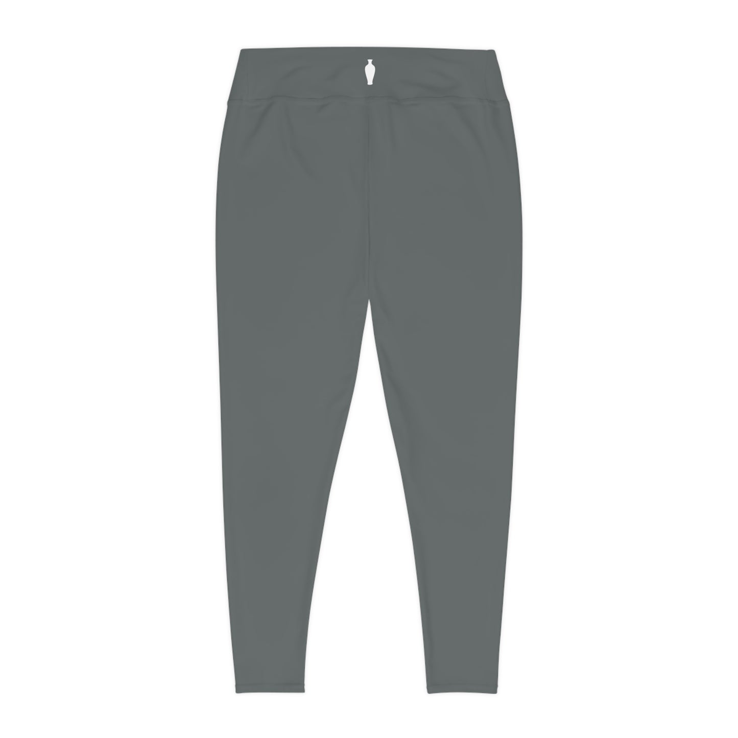 CGM High Waisted Plus Size Leggings (Dark Gray)