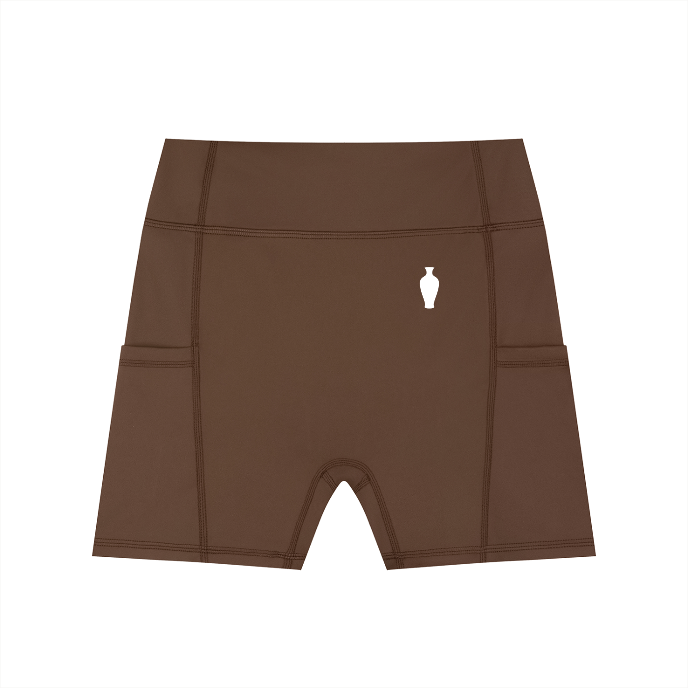 CGM High-Waisted Pocket Gym Shorts (Front Logo)