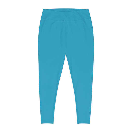 CGM High Waisted Plus Size Leggings (Turquoise)