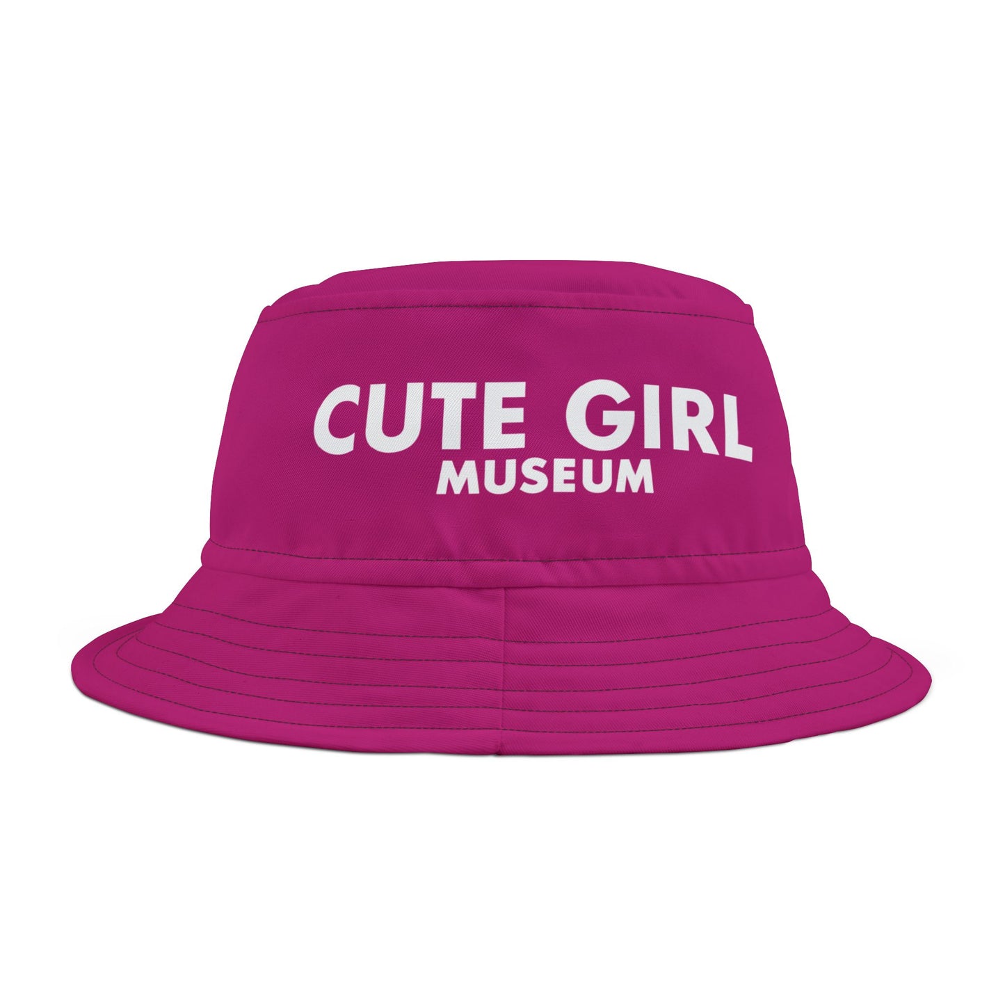 CGM Cute Girl Logo Pink Bucket Hat