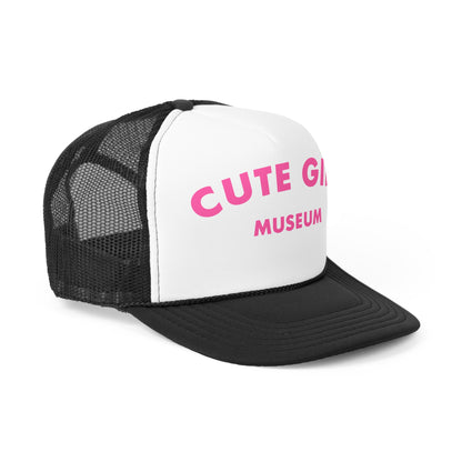 CGM Cute Girl Museum Pink Arch Logo Trucker Cap