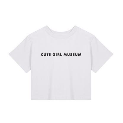 CGM Cute Girl Museum Baby Tee White