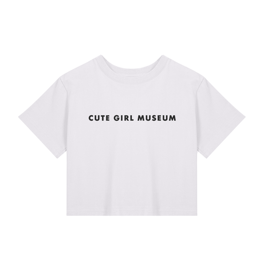 CGM Cute Girl Museum Baby Tee White