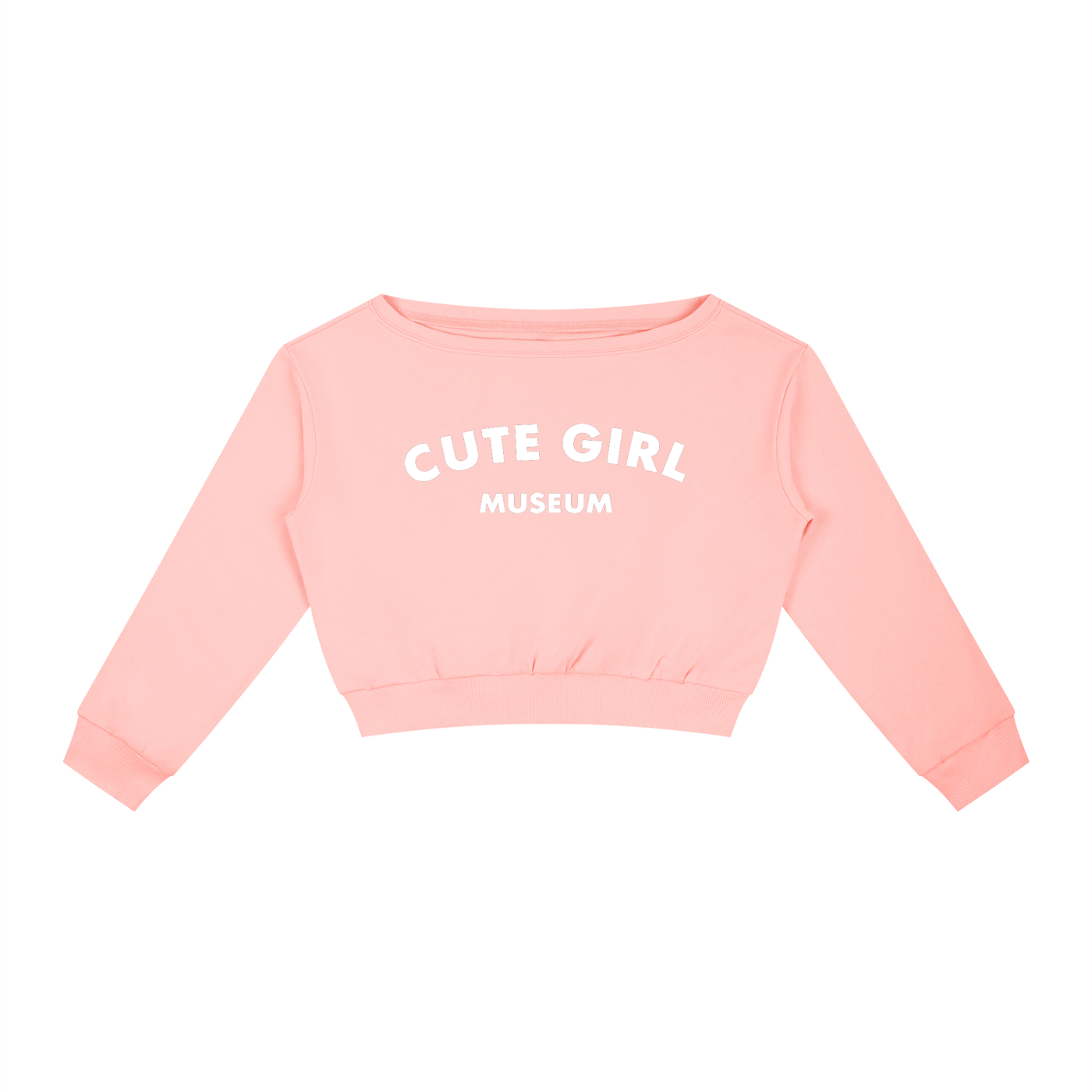 CGM Logo Off-Shoulder Sweatshirt