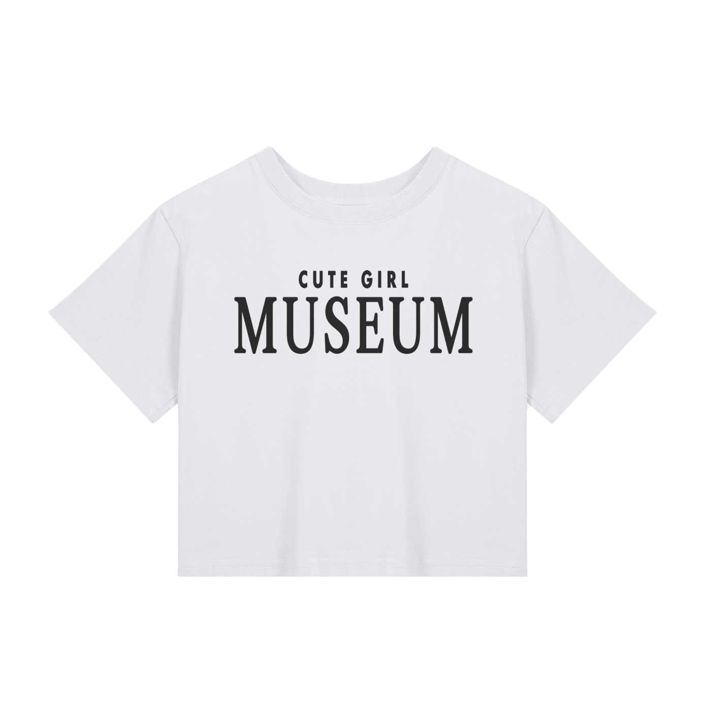 CGM Museum Logo Baby Tee White