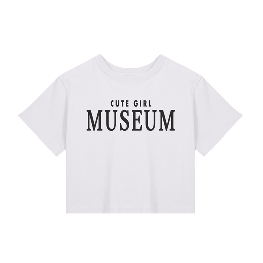 CGM Museum Logo Baby Tee White