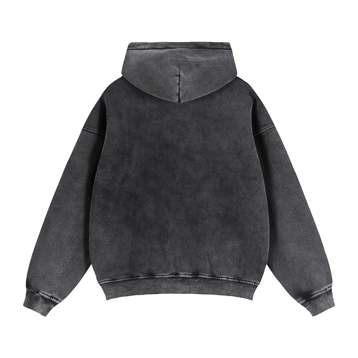 CGM Snow Wash Zip-Through Boxy Fleece Hoodie (2/3)