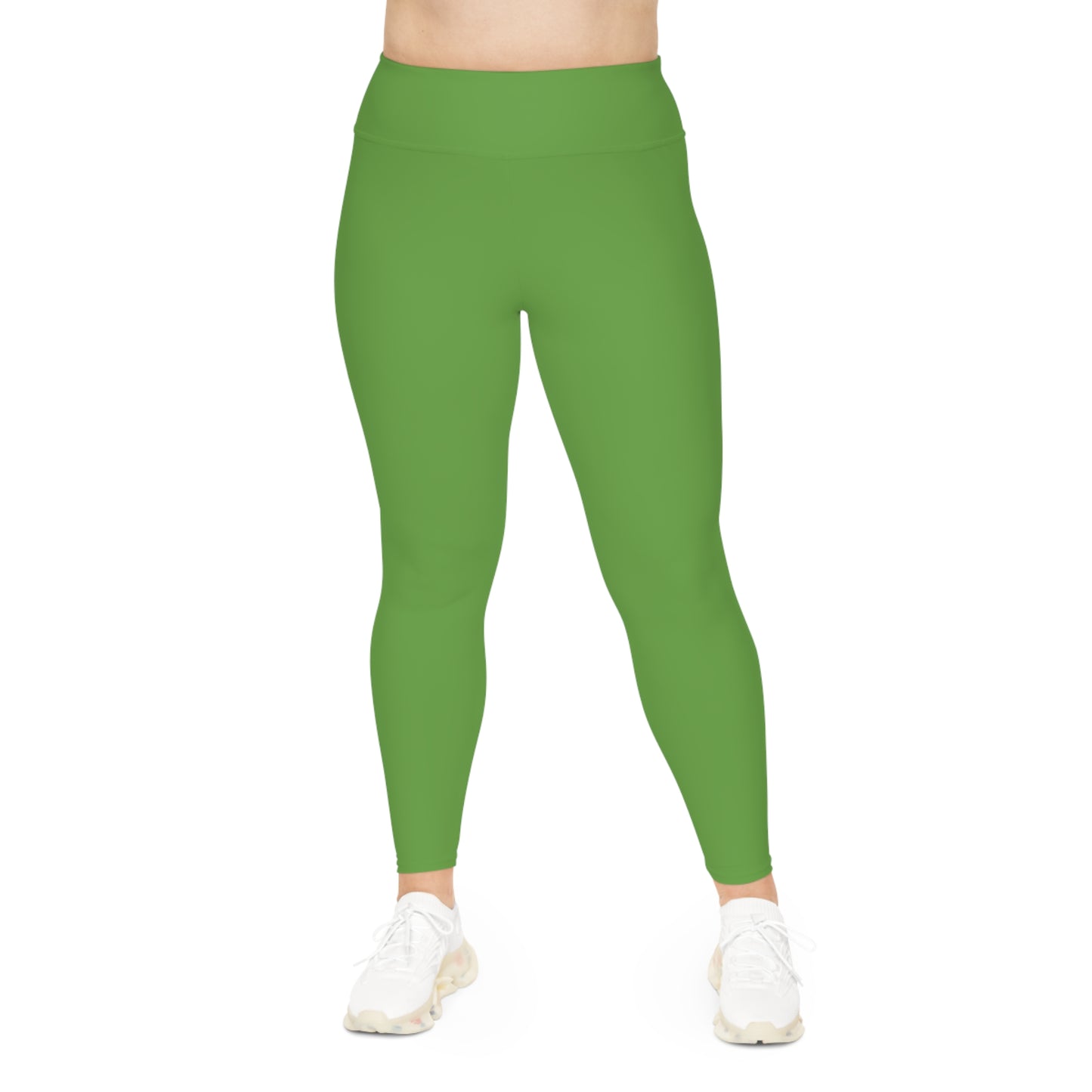 CGM High Waisted Plus Size Leggings (Light Green)
