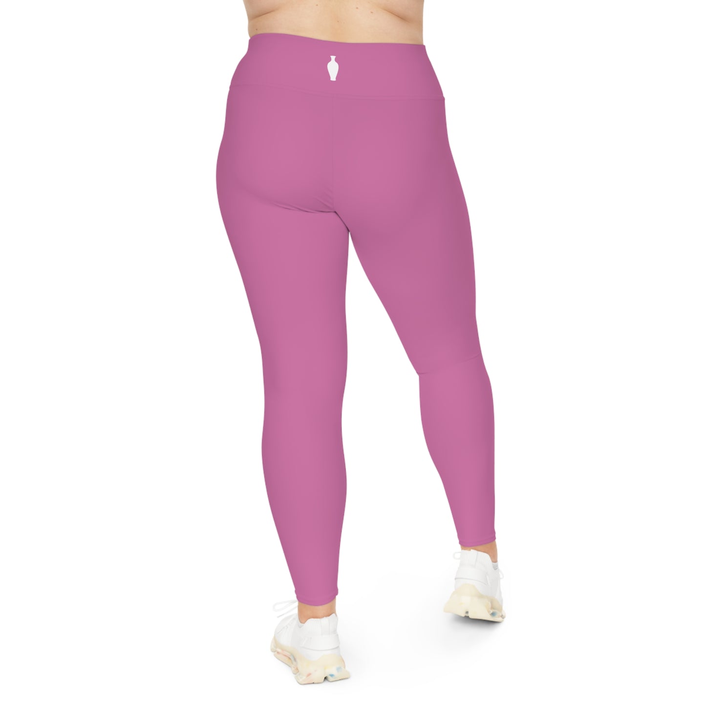 CGM Muse High Waisted Plus Size Leggings (Light Pink)