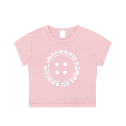 CGM Bouton Snow Washed Crop Tee