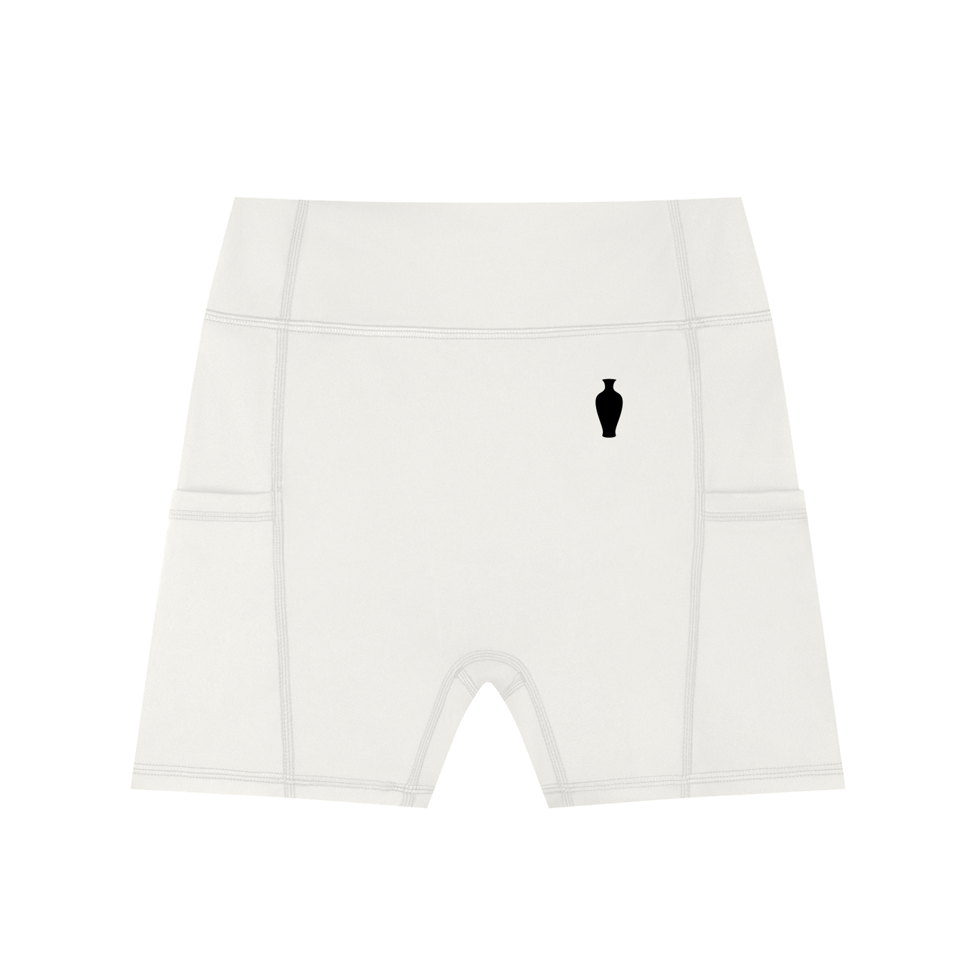 CGM High-Waisted Pocket Gym Shorts (Front Logo)