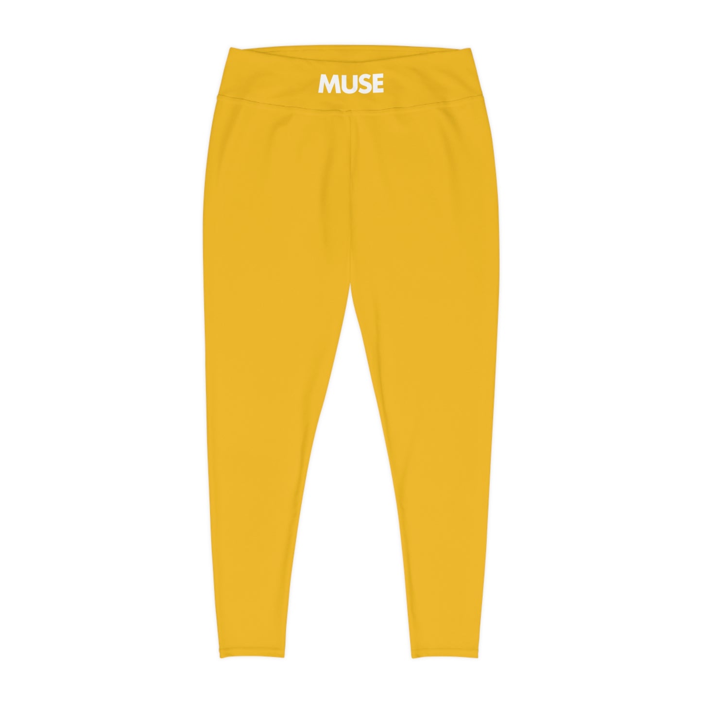 CGM Muse High Waisted Plus Size Leggings (Yellow)