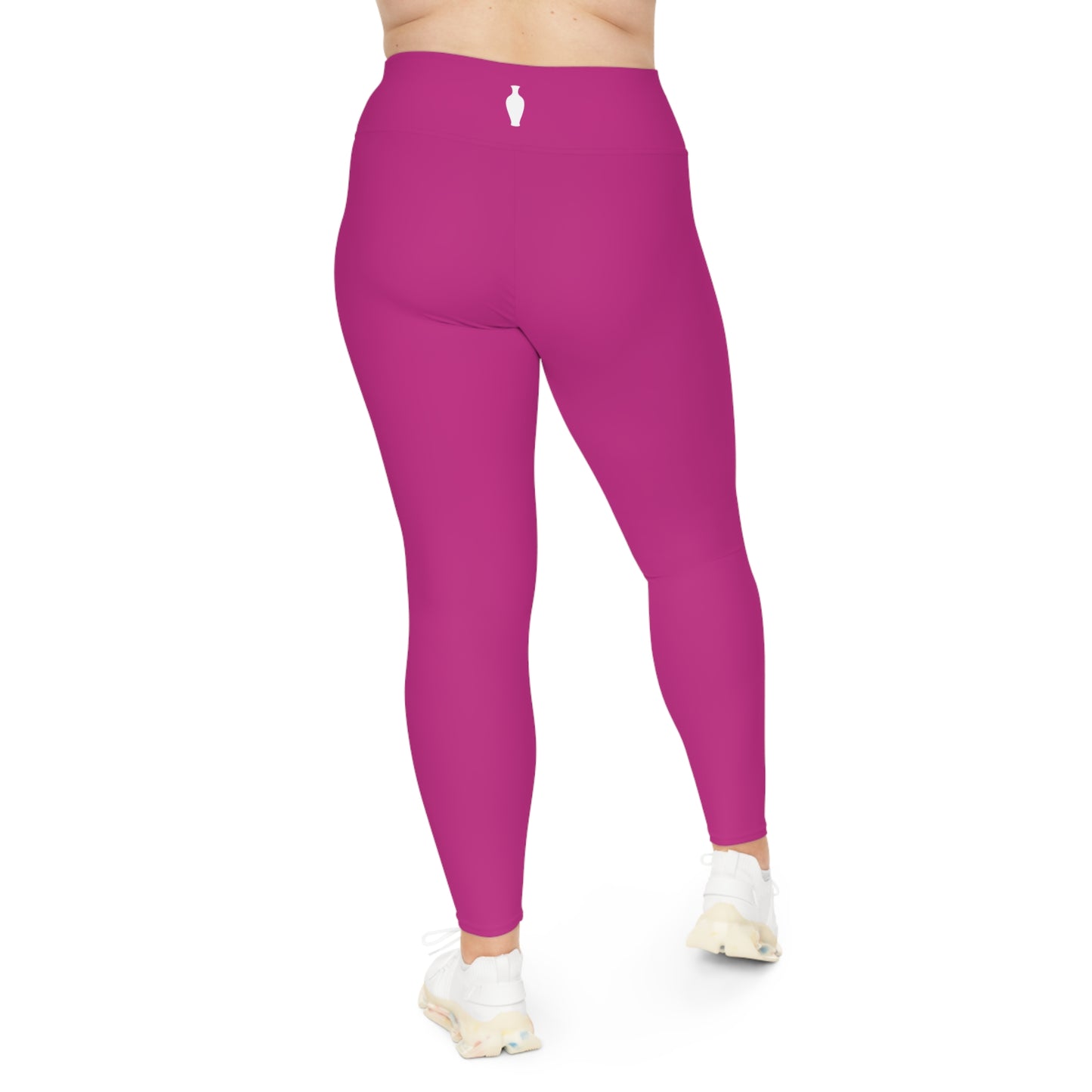 CGM High Waisted Plus Size Leggings (Pink)