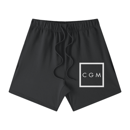 CGM Initials Box Logo Earth Tone Cotton Shorts