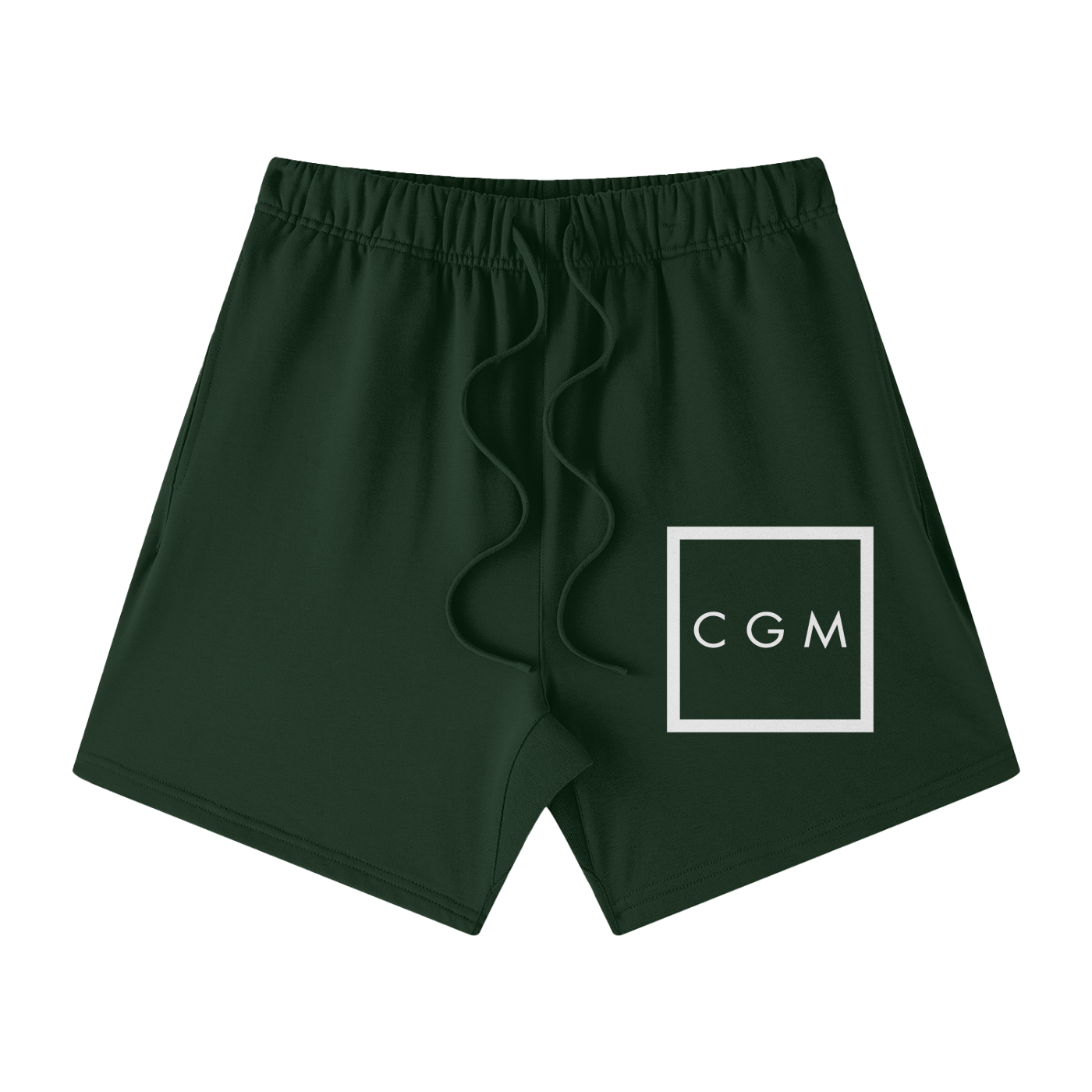 CGM Initials Box Logo Earth Tone Cotton Shorts