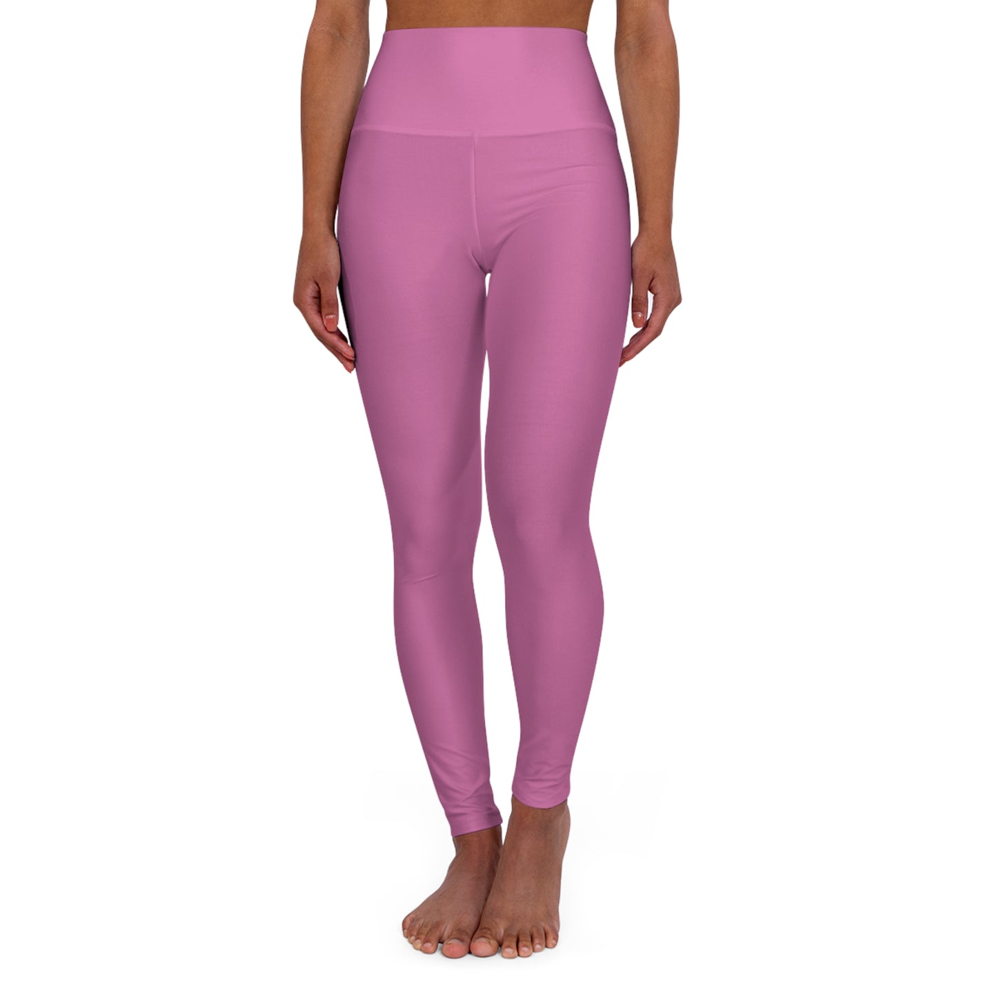 CGM High Waisted Yoga Leggings (Light Pink)