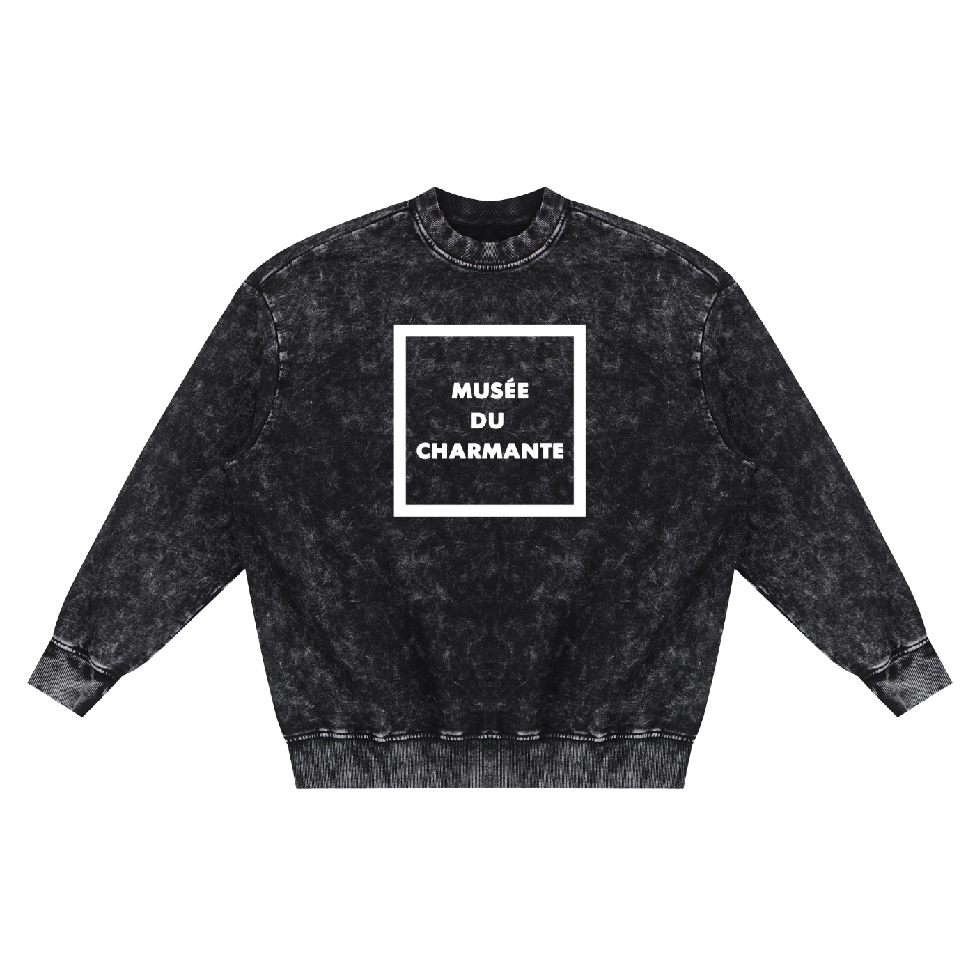 CGM French Box Hand-Frayed Sweatshirt