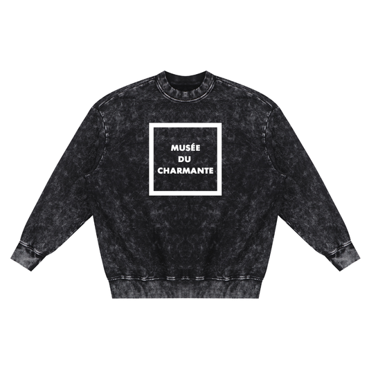 CGM French Box Hand-Frayed Sweatshirt