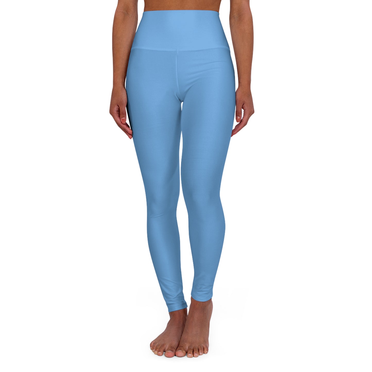 CGM High Waisted Yoga Leggings (Light Blue)