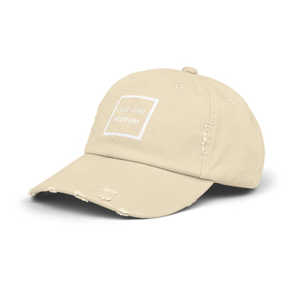 CGM Cute Girl Box Logo Distressed Cap