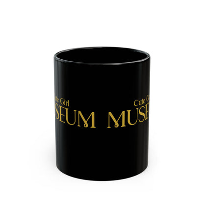 CGM Museum Gold Logo Black Mug