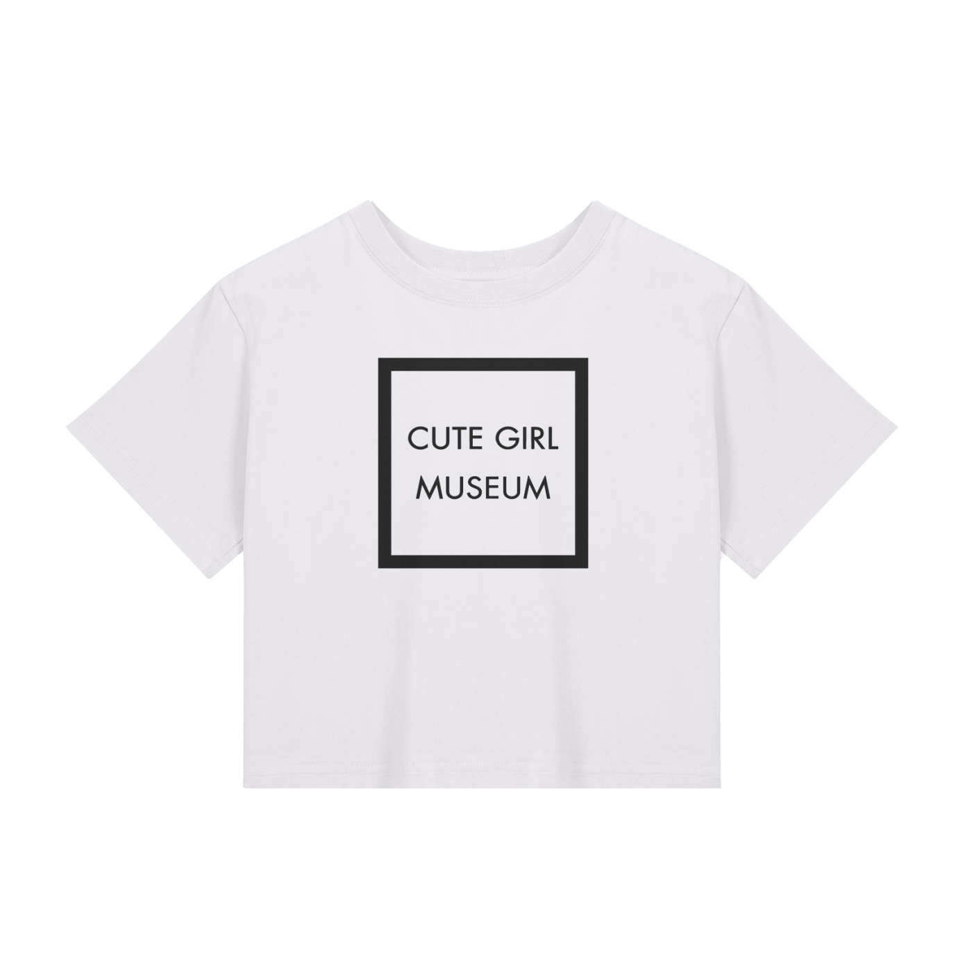 CGM Box Logo Baby Tee White