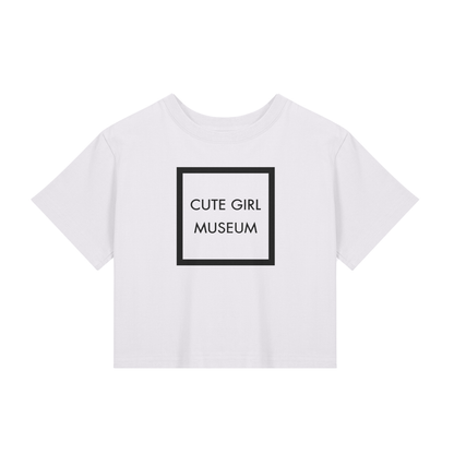 CGM Box Logo Baby Tee White