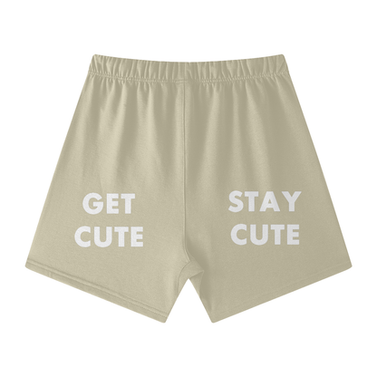 CGM Initials Box Logo Earth Tone Cotton Shorts