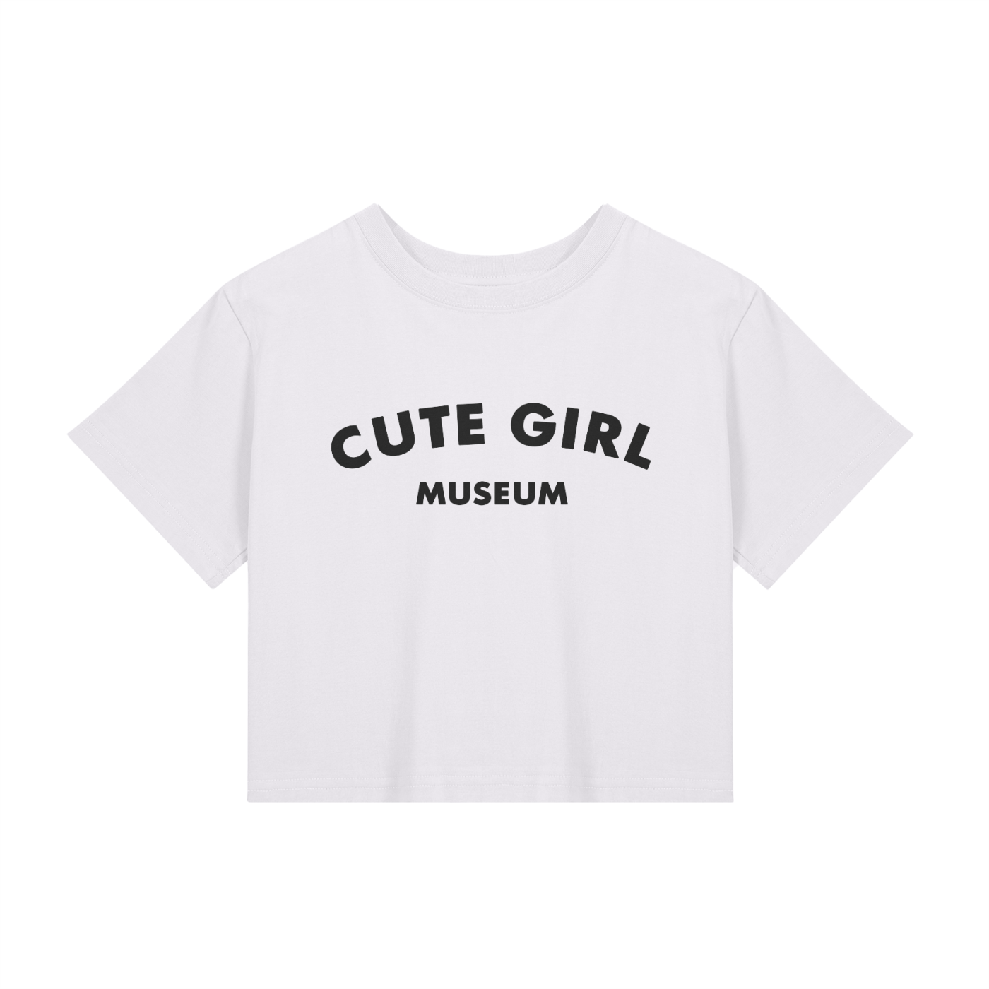 CGM Cute Girl Arch Baby Tee White