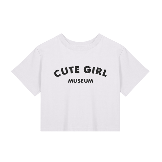 CGM Cute Girl Arch Baby Tee White