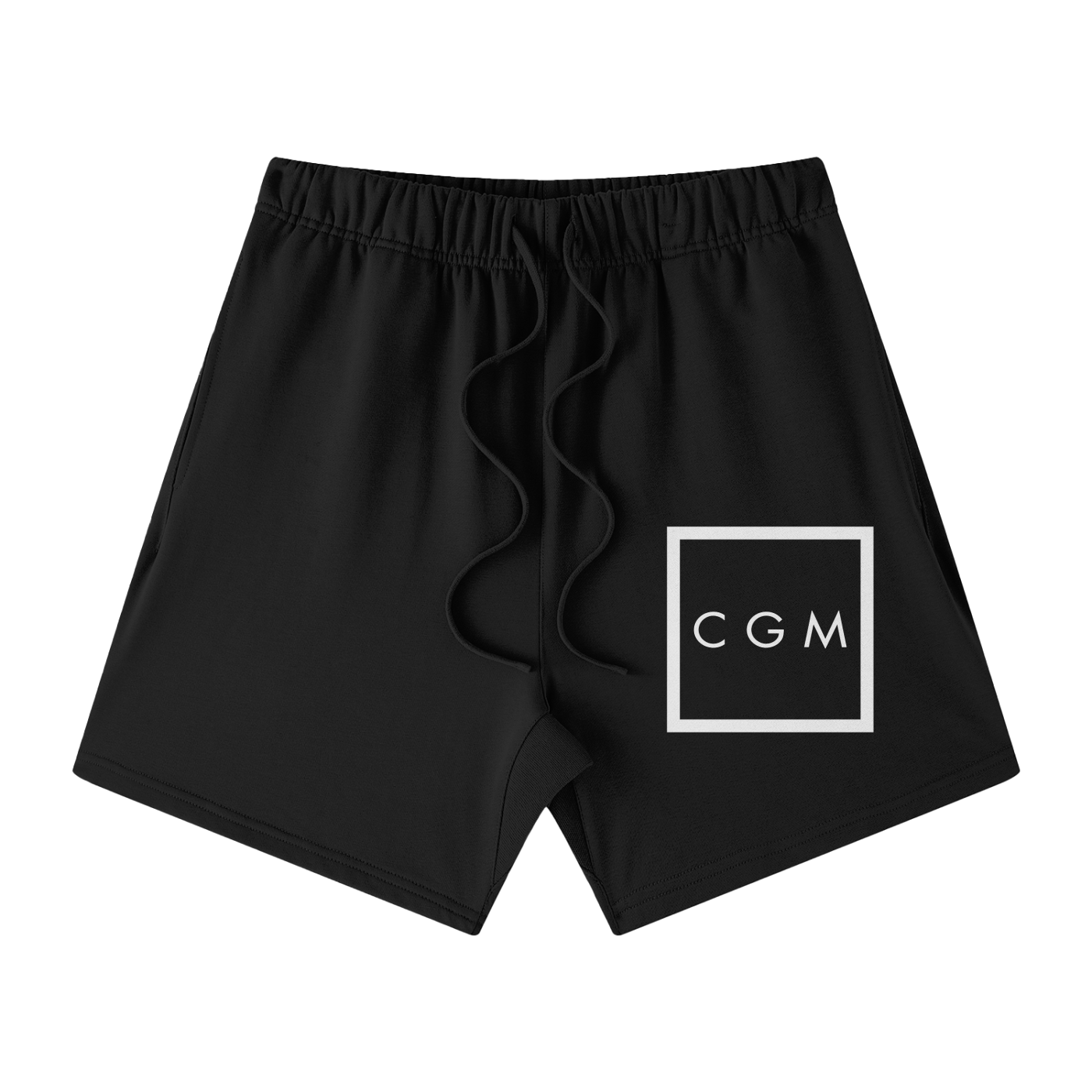 CGM Initials Box Logo Earth Tone Cotton Shorts