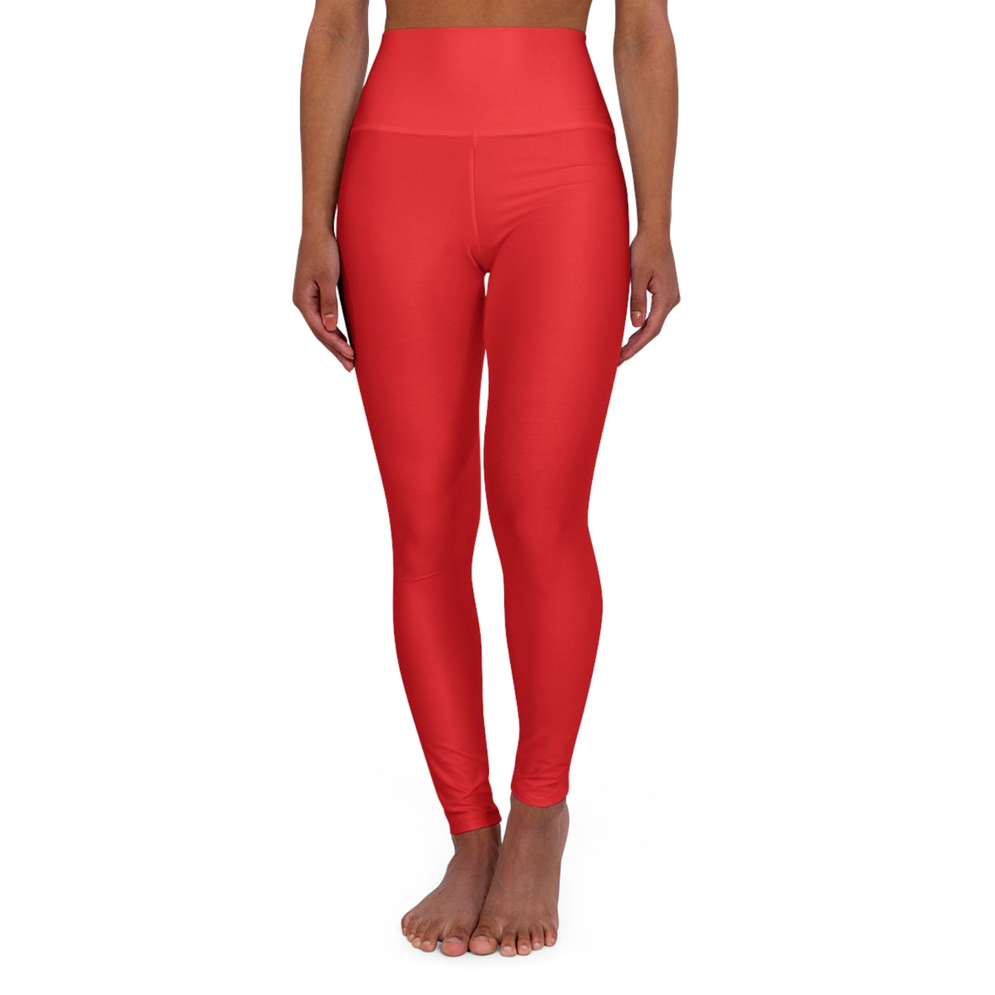 CGM High Waisted Yoga Leggings (Red)