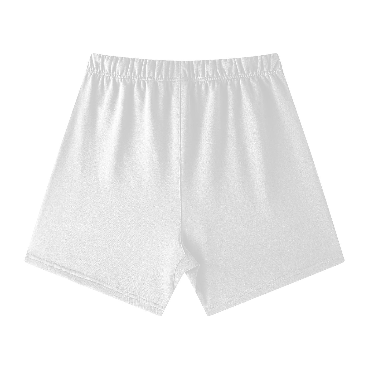 CGM Cute Girl Box Logo Earth Tone Cotton Shorts White